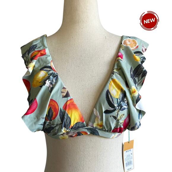 Kona Sol Multicolor Padded Bikini Top Women's Swimwear Size Medium NWT | 10-38 - Picture 1 of 5